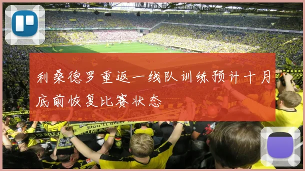 利桑德罗重返一线队训练预计十月底前恢复比赛状态